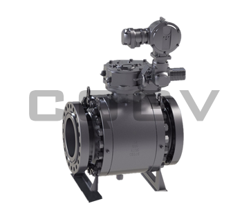 Fixed electric ball valve