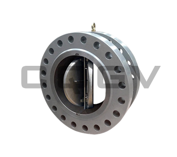 Double flap flange check valve